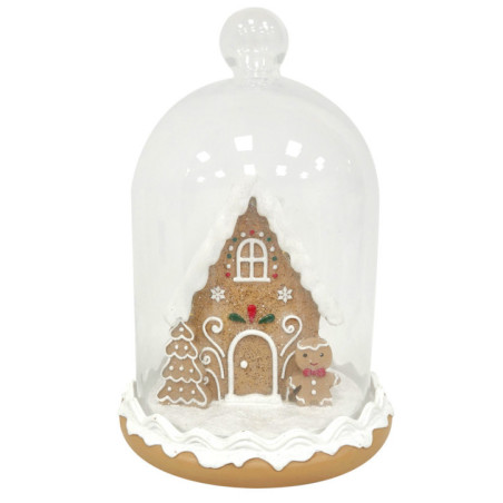 Cloche avec maison pain d'epices