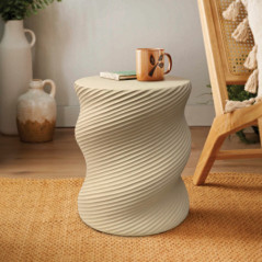 Table appoint/bout canape spiral