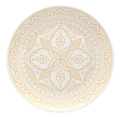 Assiette plate ankara beige