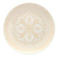 Assiette plate ankara beige
