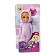 Poupee pyjama chaton