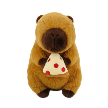 Peluche capybara pizza