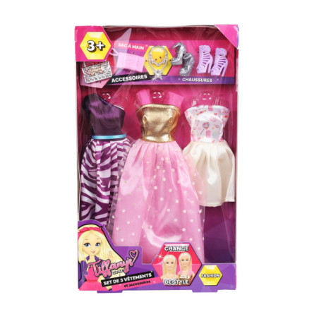 Poupee mannequin 3 tenues