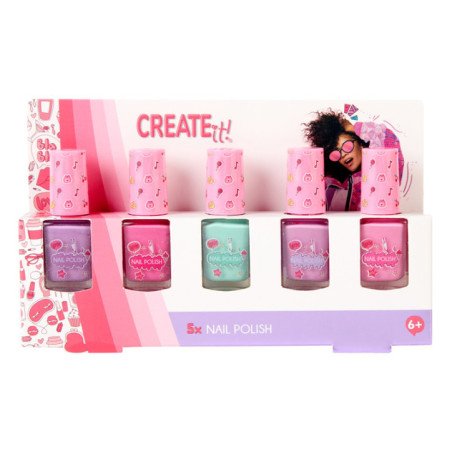 Pack x 5 vernis pastel