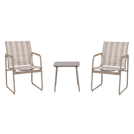 Salon de jardin namur 3pcs beige