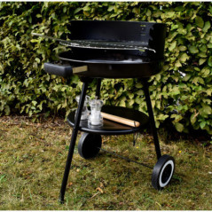 Barbecue a charbon rond a roulet