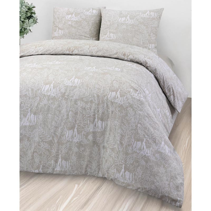 Parure 240x220 flanelle woodland