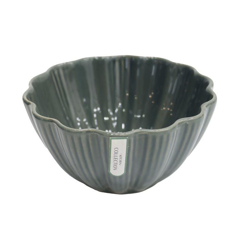 Bol vert en forme de fleur