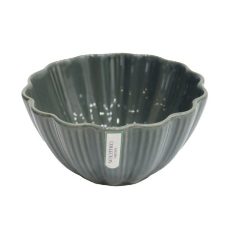 Bol vert en forme de fleur