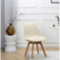 Housse de chaise s uni creme
