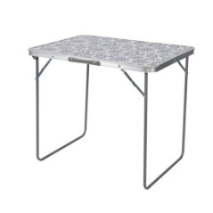 Table pliante citrons jaune/bleu