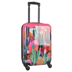 Valise cabine 57 cm motif cactus
