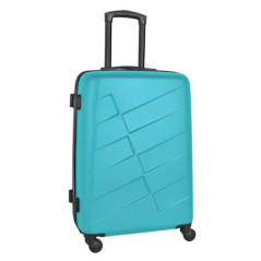 Valise 67 cm abs bleu turquoise