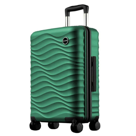 Valise 77cm abs vert metallise