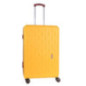Valise 67cm abs jaune et marron