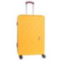 Valise 77cm abs jaune et marron