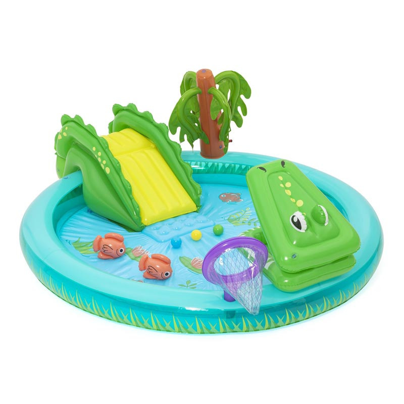 Aire de jeux et piscine gonflabl