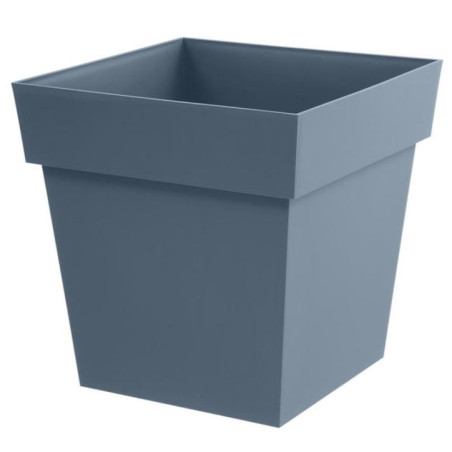 Pot carre toscane 32 cm denim