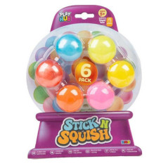 Lot de 6 balles stick n squish