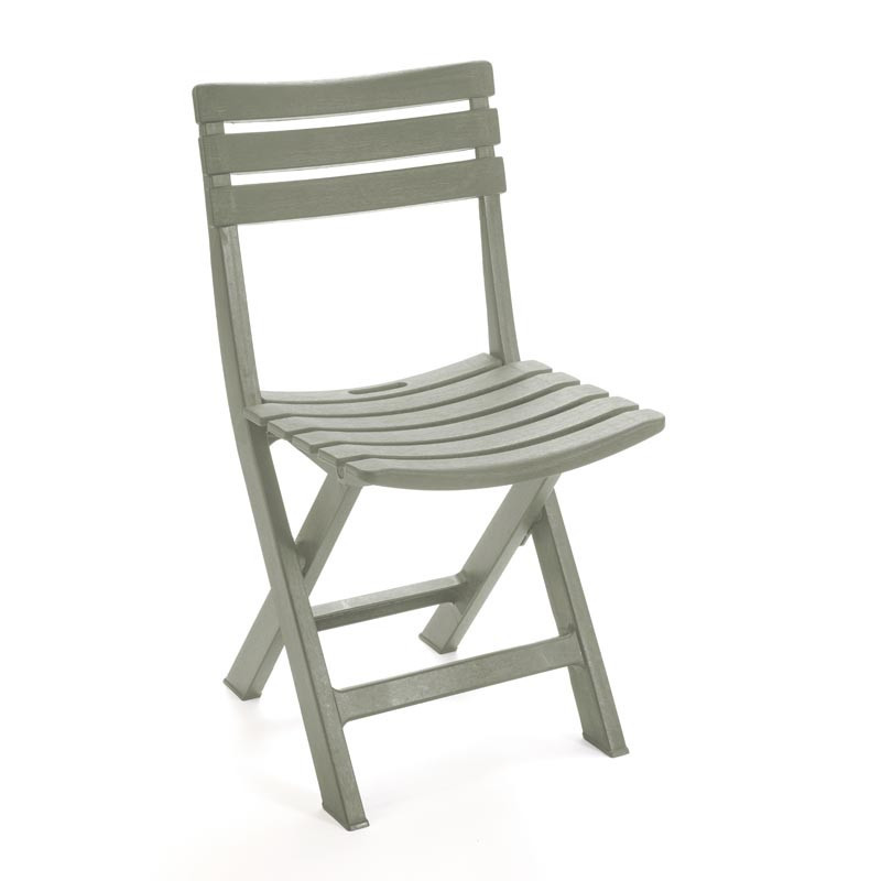 Chaise pliante plastique vert