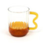 Mug strie anse orange