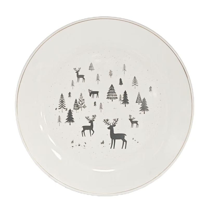 Assiette a dessert cerf nordic