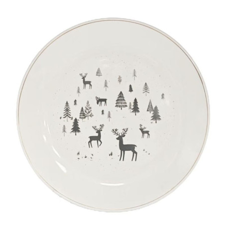 Assiette a dessert cerf nordic