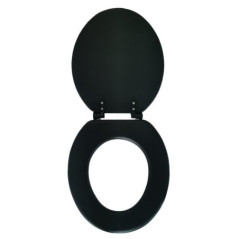 Abattant wc mousse noir 36x39cm