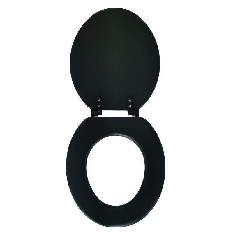 Abattant wc mousse noir 36x39cm