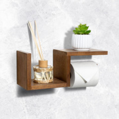 Porte rouleau bois deco