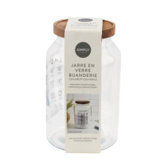 Jarre en verre buanderie
