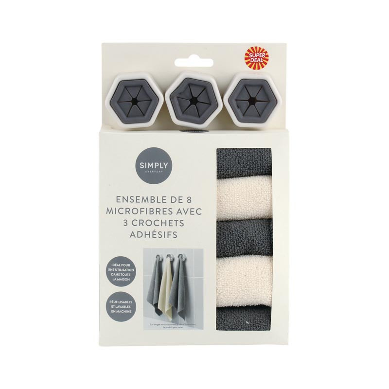 Microfibres x8 avec support