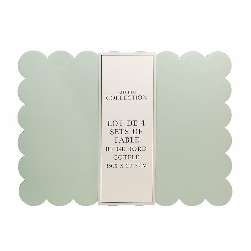 Lot de 4 sets de table lisere