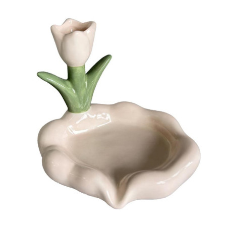 Porte savon ceramique fleur