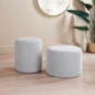 Pouf 2 en 1 gris clair