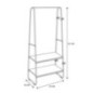 Penderie modulable 2 etageres no