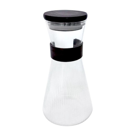 Carafe en verre strie