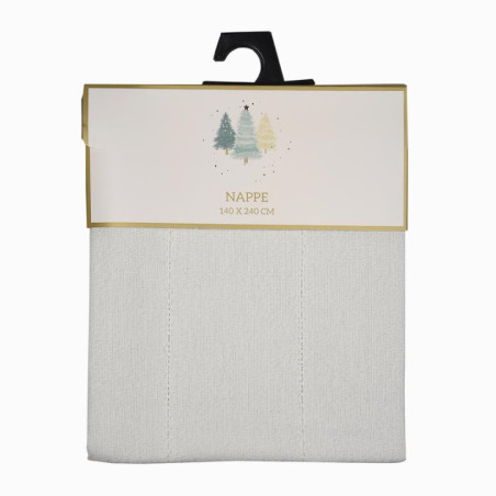 Nappe tissee paillete/brodee 140