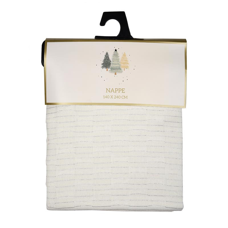 Nappe tissee fils lurex 140x240c