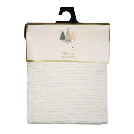 Nappe tissee fils lurex 140x240c