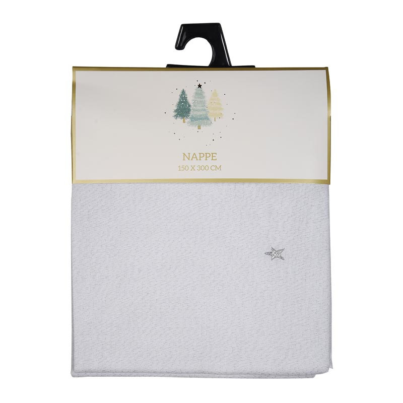 Nappe shiny broderie etoiles