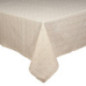 Nappe a carreaux beige/ broderie