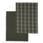 Lot de 2 torchons noir carreaux