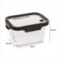 Boite en verre clipeat 1.8l