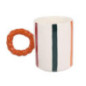 Mug blanc anse couronne