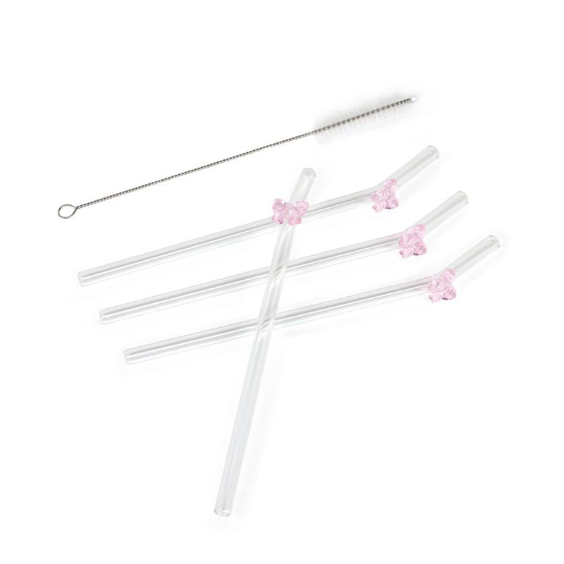 Lot de 4 paille avec noeud 3d