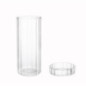 Bocal en verre strie & couvercle