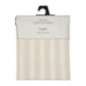 Nappe rayee beige et blanc