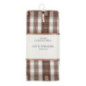Lot de 2 torchons marron