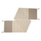 Chemin de table creme et taupe